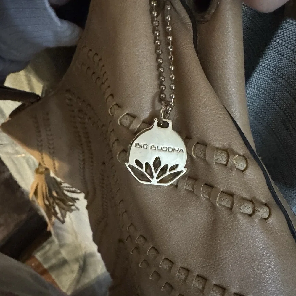 Big Buddha Leather Tote‎ Bag Saddle Tan Hobo Shoulder Purse